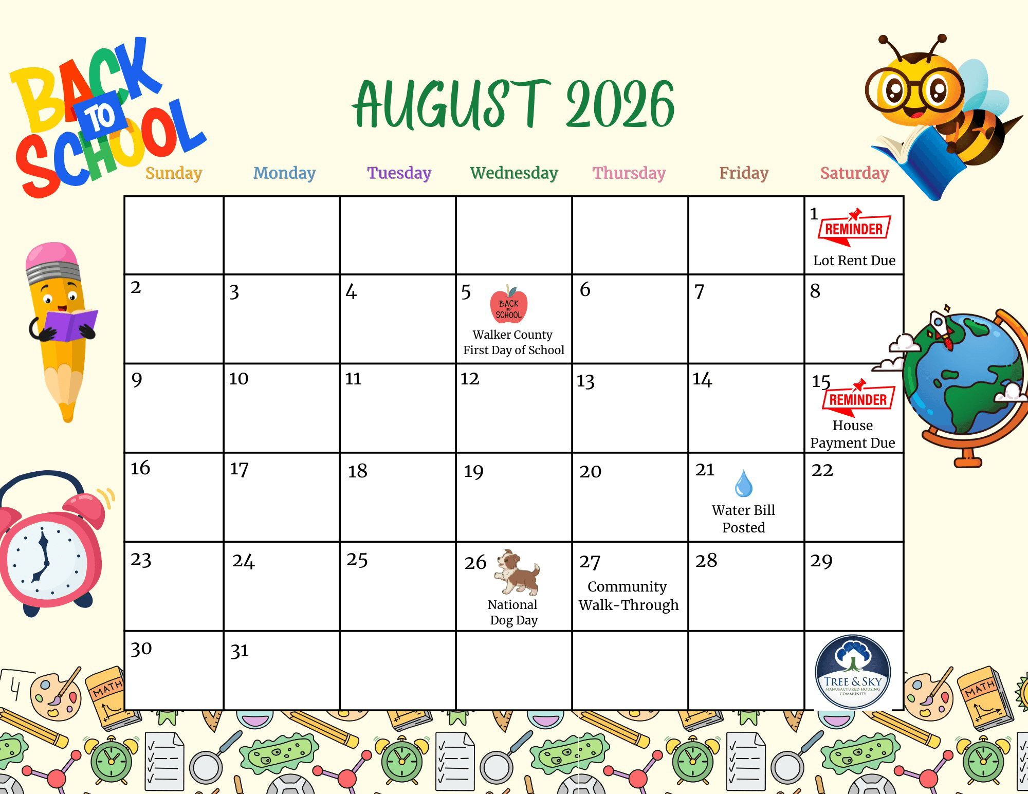 Community calendar